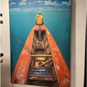 Gorgeous Canvas Boat Picture